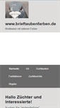 Mobile Screenshot of brieftaubenfarben.de